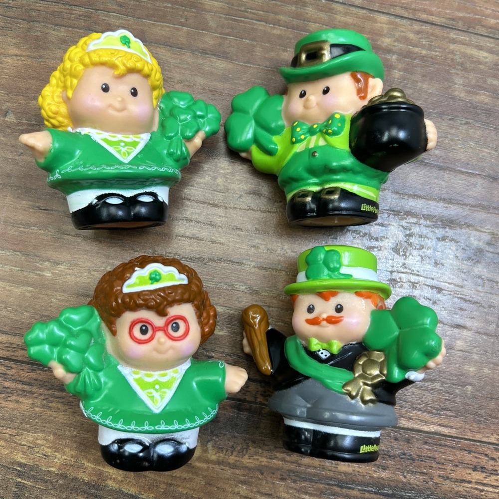 Fisher-Price Little People St. Patrick's Day Parade Set 2007 w/Box N0803 WORKS!! - Picture 4 of 16
